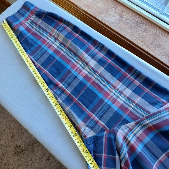 Arrow Sport Vintage 80s Primary Color Plaid Shirt XL long sleeve button-up - Picture 12 of 14